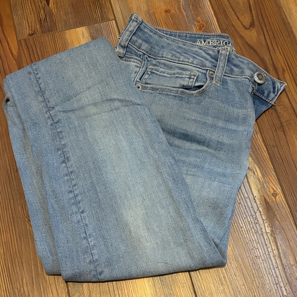 Women American Eagle Light Blue Skinny Jeans